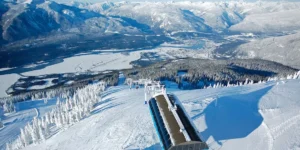 Experience Slider 0000 Revelstoke RMR Aerial Winter Tom Poole - Bison Lodge Revelstoke